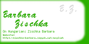 barbara zischka business card